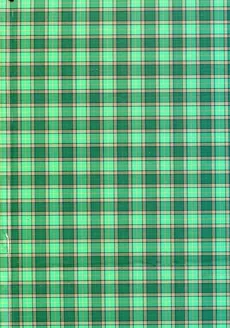 Brulion A5 w kratkę 288 kartek szkocka krata zielona