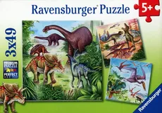 Puzzle Dinozaury 3x49