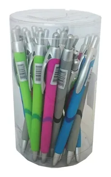 Długopis gumowany T1495 24 sztuki mix