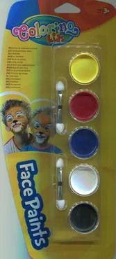 Farby do malowania twarzy Colorino 5 kolorów - Outlet