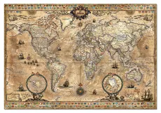 Puzzle 1000 Świat mapa stylizowana