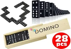 Domino w drewnianym pudełku 28 części