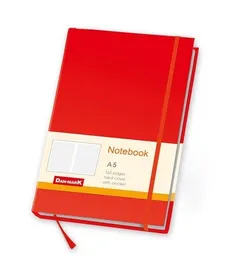 Notes Milano A5 80 kartek w kratkę czerwony