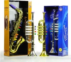 Instrument muzyczny saksofon 2 kolory
