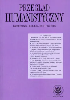 Przegląd Humanistyczny 2015/2