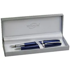 Pióro + długopis Titanum 20fb400l niebieskie