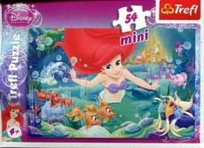 Puzzle 54 Mini Disney Księżniczki Arielka - Outlet