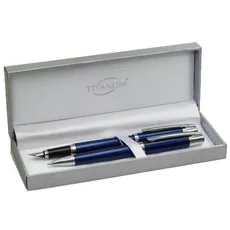 Pióro + długopis Titanum 20kbf008 niebieskie