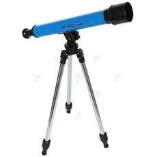 Teleskop na statywie niebieski