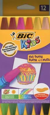 Kredki pastele olejne Bic Kids 12 kolorów