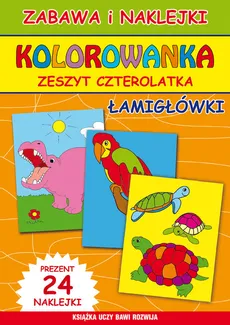 Zeszyt czterolatka Kolorowanka Łamigłówki - Beata Guzowska