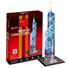 Puzzle 3D Wieżowiec Bank of China Tower 14 elementów