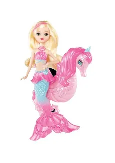 Barbie Perłowe Syrenki ze zwierzątkiem