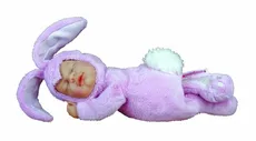 Lalka Anne Geddes Śpiący króliczek różowy