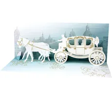 Kartki 3D Wedding Carriage