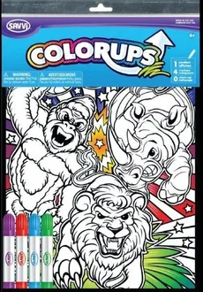 Colorups Dzikie zwierzęta kolorowanka duża
