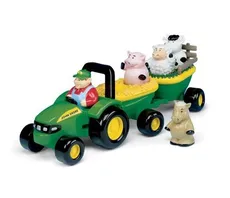 John Deere Dźwiękowy traktor ze zwierzątkami