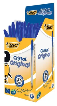Długopis Cristal Original niebieski display 50 sztuk
