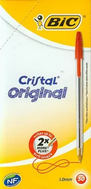 Długopis Cristal Original czerwony 50 sztuk