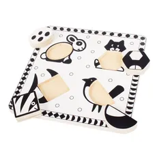 Czarno-białe puzzle Zwierzątka domowe