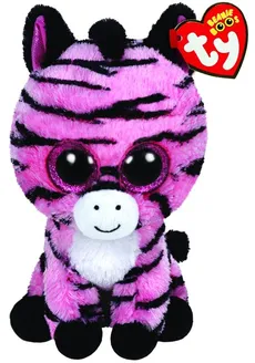 Beanie Boos Zoey - różowa zebra średnia