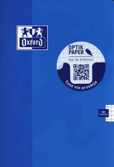 Zeszyt A5 Oxford w kratkę 60 kartek fluo niebieski