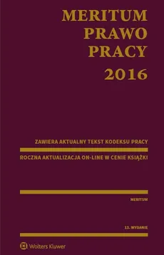 Meritum Prawo Pracy 2016 - Outlet - Kazimierz Jaśkowski