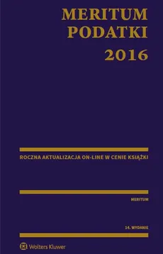 Meritum Podatki 2016 - Outlet - Aleksander Kaźmierski