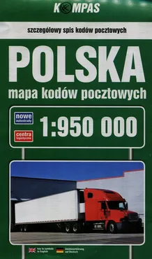 Polska mapa kodów pocztowych 1:950 000 - Outlet