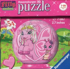 Puzzle 3D Filly Motylek 54 różowy