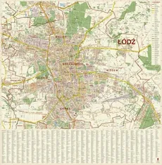 Mapa ścienna Łódź 1:20 000