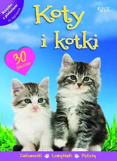 Koty i kotki Książka z plakatami - Outlet - Praca zbiorowa