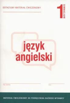 Język angielski 1 Dotacyjny materiał ćwiczeniowy - Anna Tracz-Kowalska