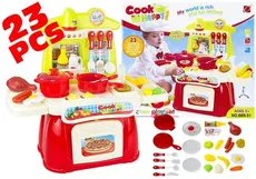 Kuchnia dla małej gosposi w skrzyni Cook Happy 2 kolory mix - Outlet