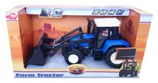 Traktor farmera niebieski