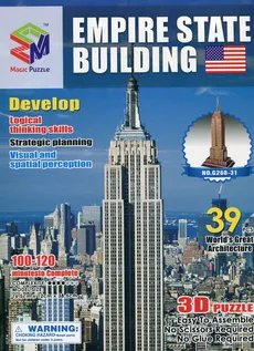 Puzzle 3D Empire State Building 39 elementów
