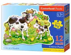 Puzzle  MAXI Konturowe: 	Cows on a Meadow 12 - Outlet