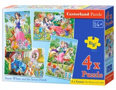 4x1 Puzzle Snow White and the Seven Dwarfs