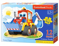 Puzzle MAXI Konturowe:Funny Digger 12 - Outlet