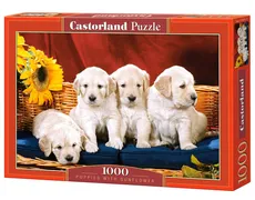 Puzzle Puppies With Sunflower 1000