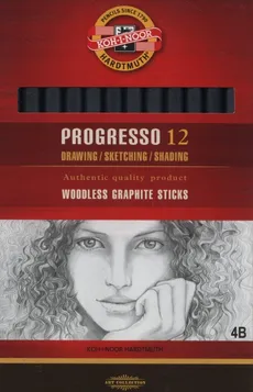 Ołówek grafitowy 4B Progresso 12 sztuk