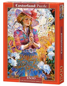 Puzzle A Girl with an Umbrella Open-Work 1500