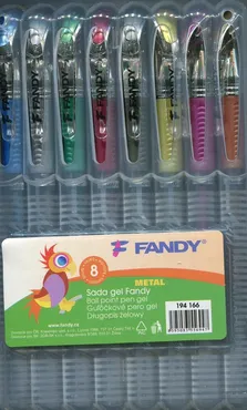 Długopisy żelowe Fandy 8 kolorów