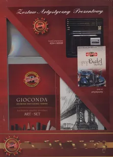 Zestaw artystyczny prezentowy Kasetka Gioconda i blok PopPastel