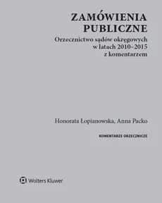 Zamówienia publiczne - Honorata Łopianowska, Anna Packo