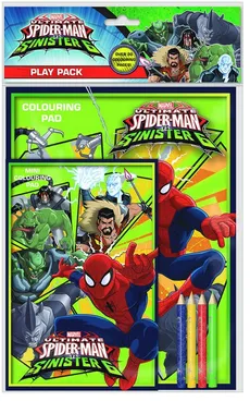 Spiderman 6 zestaw 2 kolorowanki z kredkami