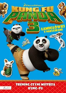 Dream Works Kung Fu Panda 3 Trening czyni mistrza Łamigłówki z naklejkami