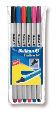 Cienkopis Pelikan Fineliner 96 0,4mm 6 sztuk