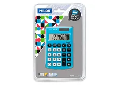 Kalkulator Milan kieszonkowy touch z satynową matową powłoką w dotyku jak gumka na blistrze