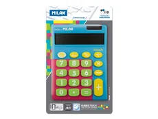 Kalkulator Milan Touch mix na blistrze, niebieski